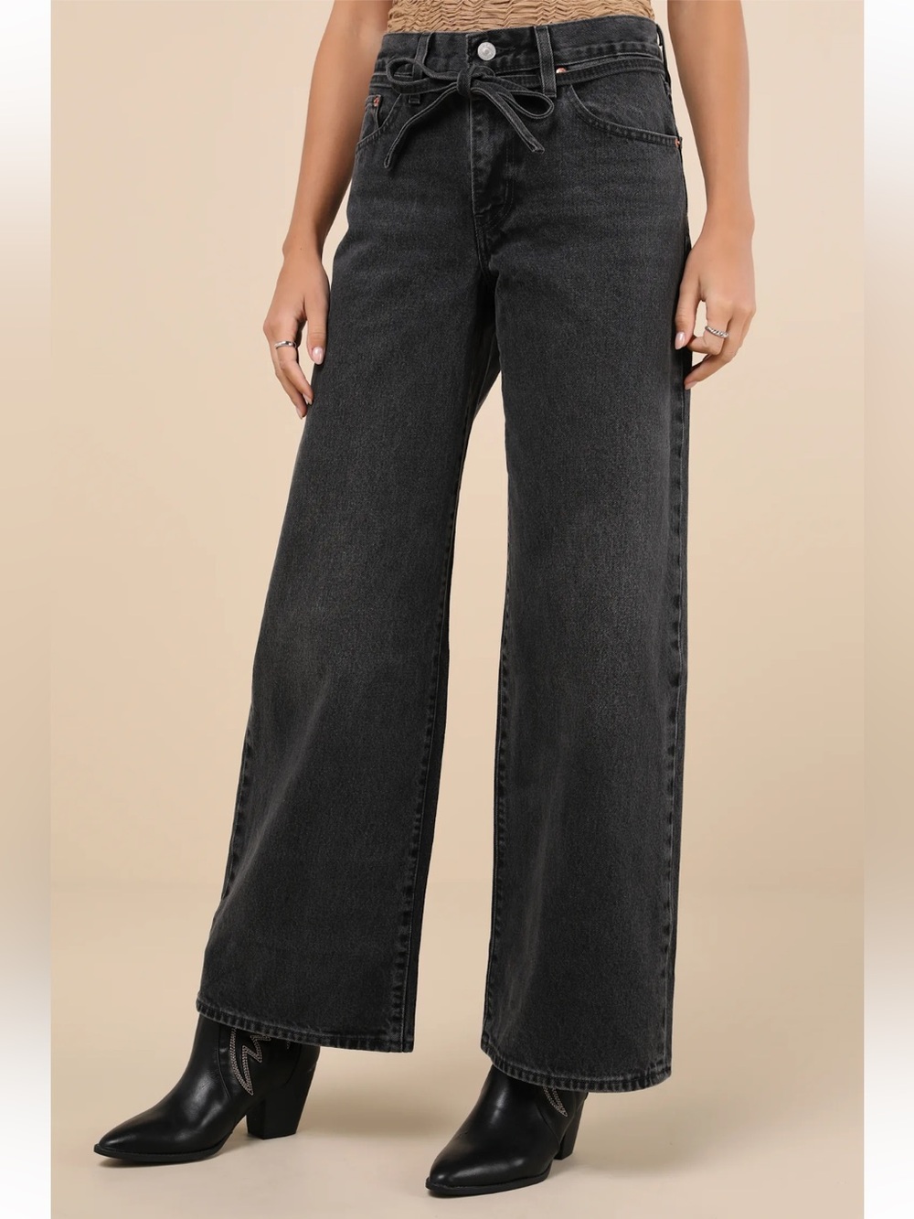 ✨NWT Levi’s XL Straight Washed Black Denim Jeans